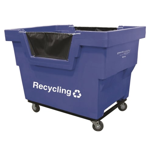 Royal Basket 26.5 cu ft. Mail Truck, Recycling, Blue